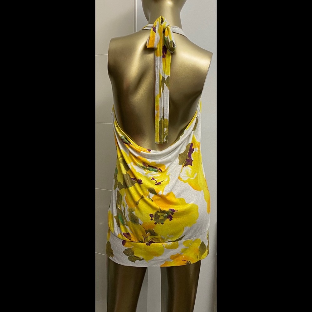 Anthropologie Postmark floral shimmer halter top - Picture 2 of 6